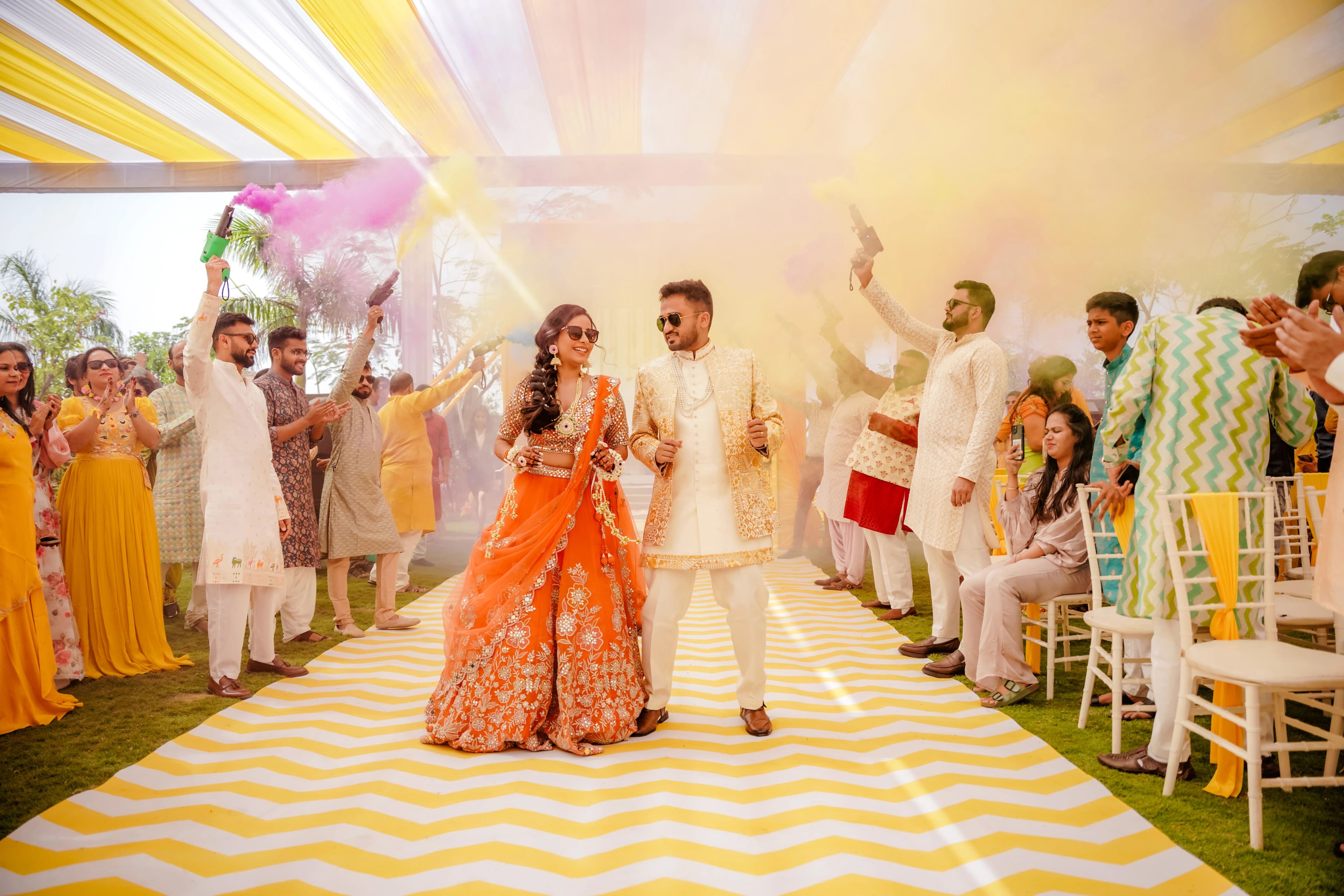 Scenic venue backdrop